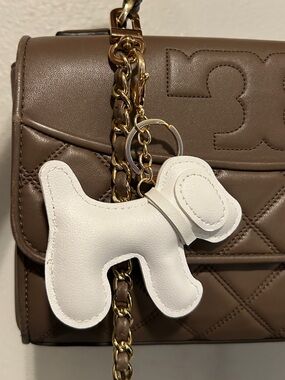 🐶NEW Dog Bag Charm/ Keychain Adorable Puppy Dog White